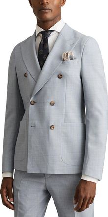 Reiss Belmont Peak Textured Wool-Blend Formal Jacket