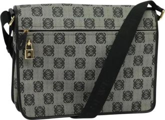 Loewe Tweedehands leren schoudertassen - Dames - Vintage Schoudertas - Grijs - ONE Size - Leer - Vintage