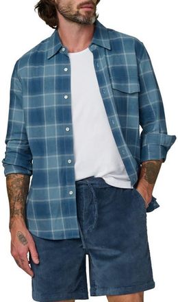 Joe's The Reynolds Plaid Button-Up Shirt in Bluefin Plaid at Nordstrom, Size Xx-Large