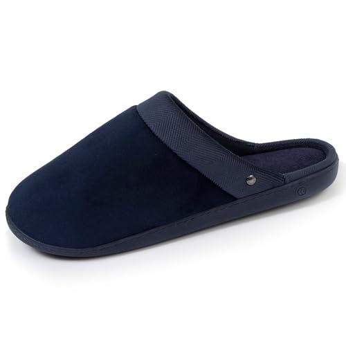 Chaussons Mules Homme Isotoner - Semelle Mémoire De Forme - Taille 43 - Velours Doux, Lavable Machine - 7