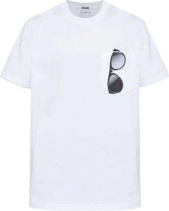 Moschino T-shirts en Poloshirts - Heren - T-shirts - Wit - S - Nylon - Tops