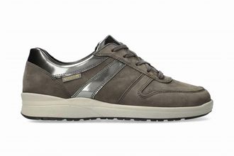 Mephisto Womens Rebeca Sports Shoes In Grey Nubuck/magic
