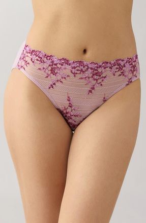 Wacoal Embrace Lace High Cut Briefs in Keepsake Multi at Nordstrom, Size Small