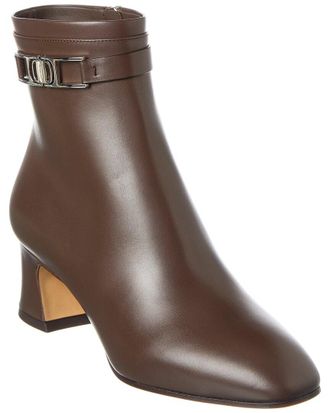 Ferragamo Rego Leather Bootie