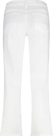 7 For All Mankind Womens Straight-Leg Jeans Calie White Cotton