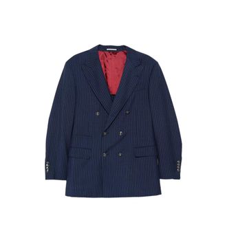 Brunello Cucinelli Pinstripe Double-breasted Blazer