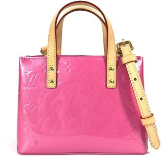 Louis Vuitton Pink Monogram Vernis Handbag Shoulder Bag Tote Bag (Pre-Owned)