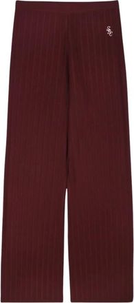Sporty & Rich Donna, Pantaloni, Rosso, S, new
