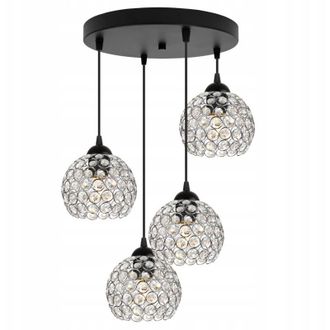 OEM L&aacute;mpara De Ara&ntilde;a Colgante &Uacute;nica De Cristal Cromado