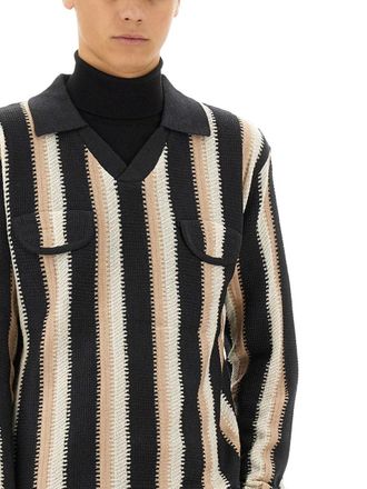 Sasquatchfabrix. Acrylic-Wool Blend Knit Sweater - Black