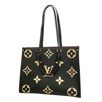 Louis Vuitton Beige Black Tote Bag (Pre-Owned)