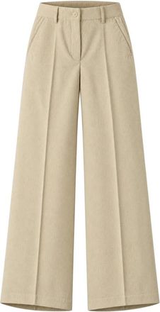 Paul & Shark Pantaloni a gamba larga in velluto a coste - - Trousers - Donna - Beige - 2XS