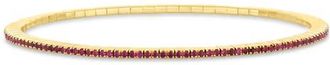 Bony Levy 18K Gold El Mar Gemstone Stretch Bracelet in 18K Yellow Gold/ruby at Nordstrom, Size Medium