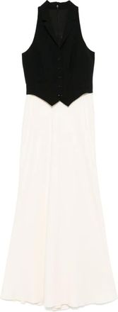 Lauren Ralph Lauren Abito lungo con design a strati - Bianco