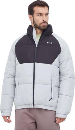 Fila Jassen, Heren, Grijs, M, Leer, Tarsus Puffer Jacket