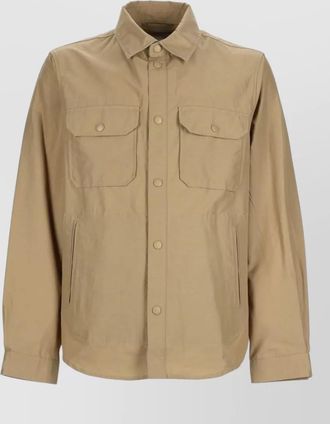 Woolrich collared jacket long sleeves chest pockets