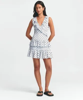 ST MRLO Jada Mini Dress in Blue Base Spot at Nordstrom, Size 4