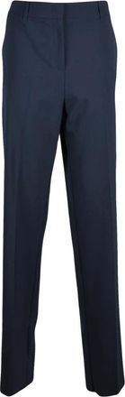 Marella Motrice Straight Broeken - Dames - Straight fit broeken - Blauw - 2XS - Wol - Broeken