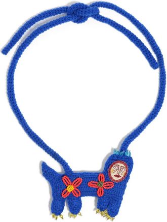 Bimba & Lola Collana con ricamo - Blu