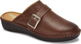Andrea Womens Comfort Casual Clogs In Brown