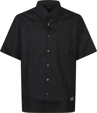 Comme Des Gar&ccedil;ons Logo shirt - Heren - Korte mouwen Overhemden - Zwart - M - Overhemden