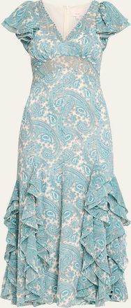 Cinq &agrave; Sept Hendrix Paisley Maxi Dress