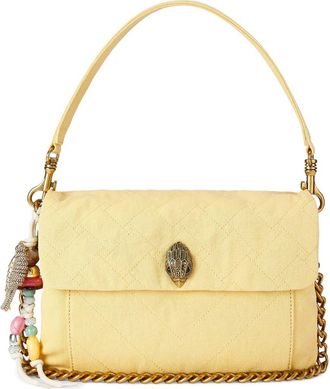 Kurt Geiger Celia Canvas Shoulder Bag in Yellow at Nordstrom