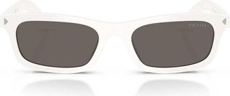 Prada Sunglasses Prd05 S 17 K731 Talc White/Dark Gray Women