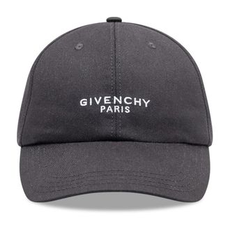 Givenchy Paris Embroidered Cap - Heren - Petten - Zwart - ONE Size - Katoen - Accessoires