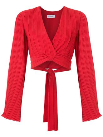 OLYMPIAH Camelia cropped top - Red