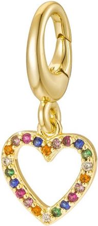 Untamed Petals Heart Charm in Gold at Nordstrom