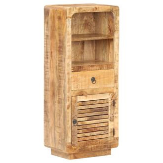 vidaXL Aparador De Madera De Mango Rugosa 45x32x110 Cm Vidaxl