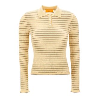 Guest In Residence Polo Fruncido Encogido - Tops - Mujer - Amarillo - S