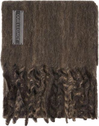 Our Legacy Estate Sjaal - unisex - Wintersjaals - Bruin - ONE Size - Wol - Accessoires