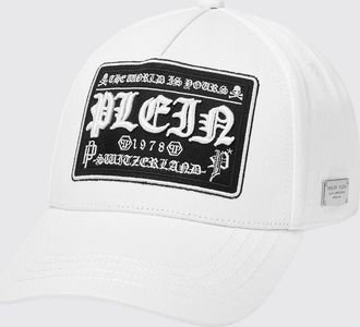 Philipp Plein Embroidered Logo Cotton Baseball Cap with Rigid Visor