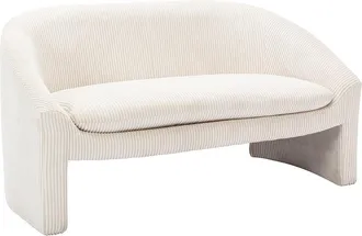 Vente-Unique Sof&aacute; de 2 plazas de pana crema OSSANA