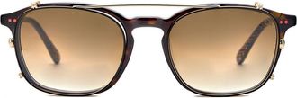 Etnia Barcelona Redwood Sun Clip-On Only GDBK Mens Sunglasses Gold Size 51