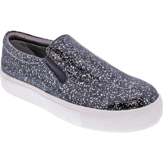 Bellini Accent Glitter Slip-On Sneaker in Black Sparkle at Nordstrom Rack, Size 8.5