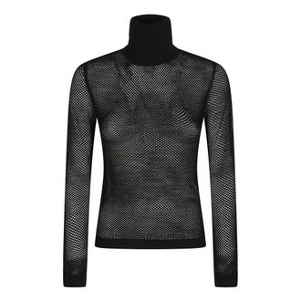 P.A.R.O.S.H. Lanet Turtle Neck Long Sleeve Sweater - Dames - Coltruien - Zwart - S - Truien & Vesten