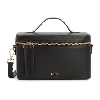 Kazar Tassen, Dames, Bruin, ONE Size, Leer, Kleine Gestructureerde Leren Tas