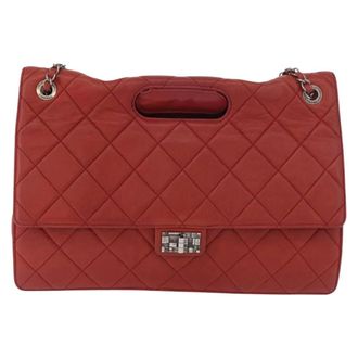 Chanel 2.55 Leather Red Leather Handbag (Pre-Owned)