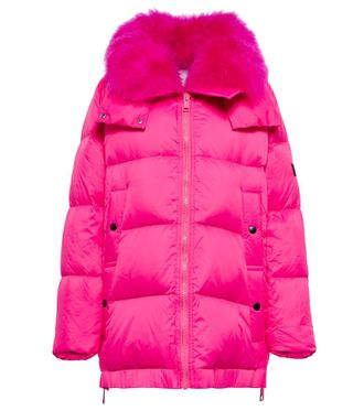 Yves Salomon Shearling-trimmed down coat