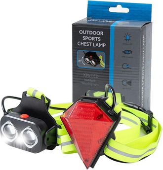 OEM Luz Led Para El Pecho, Luz Trasera Recargable Por Usb Para Chalecos De Seguridad Con &Aacute;ngulo De Haz Ajustable Para Carreras Nocturnas, Senderismo, Acam