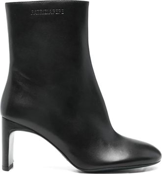 Patrizia Pepe 80mm leather boots - women - Leather/Leather/Leather - 39 - Black