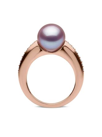 Yoko London O by Yoko diamond and pearl ring - Rosa