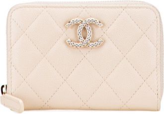 Chanel Matelasse Grained Calfskin Rhinestone Coin Purse/Coin Case (Pre-Owned)