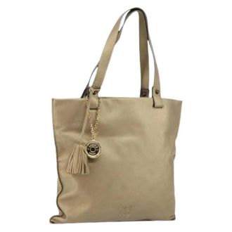 Loewe Pre-owned Tote Bag - Dames - Vintage Shopper - Beige - ONE Size - Leer - Vintage