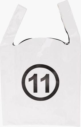 Maison Margiela MM11 borsa in pelle con stampa Maison Margiela