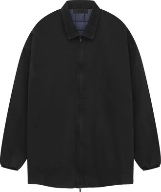 Fear of God SS24 Denim Filled Shirt Jacket Overdye Black Denim 202SP244591F