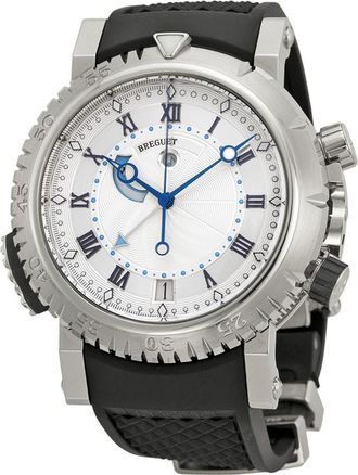 Breguet Pre-owned Breguet Marine Silver Dial Mens Watch 5847BB/12/5ZV